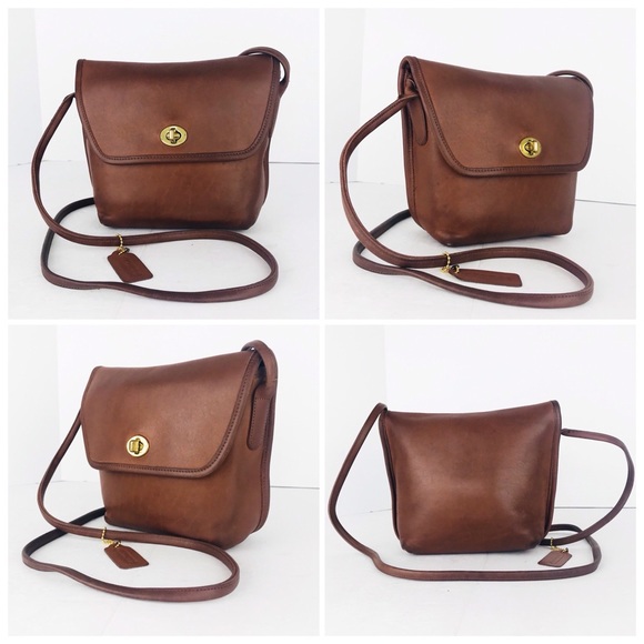 Coach Handbags - Coach Vintage Quincy Leather Crossbody Made in USA